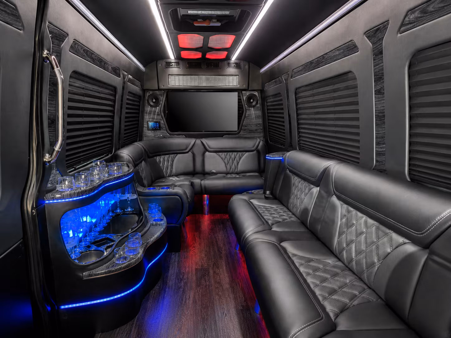 these buses come with the amenities your team actually wants