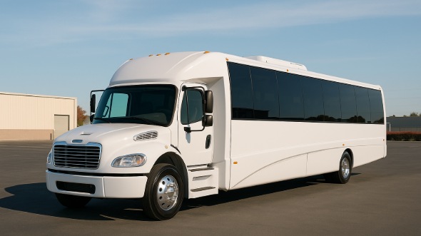 Exterior of Charter Bus Company Bradenton's 20 Passenger Mini bus in Bradenton