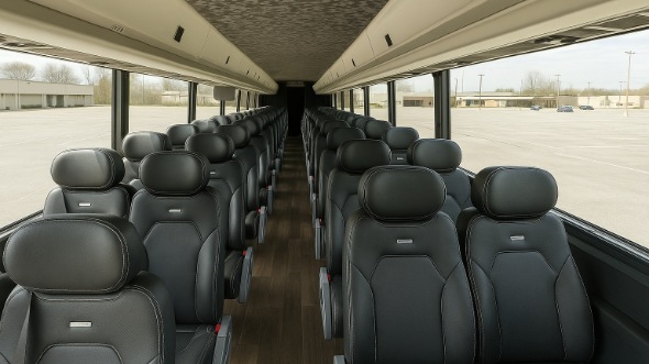 Interior of Charter Bus Company Bradenton's 28 Passenger Mini bus in Bradenton