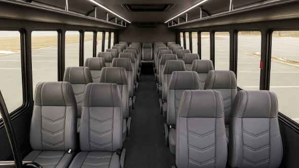 Interior of Charter Bus Company Bradenton's 30 Passenger Minibus in Bradenton