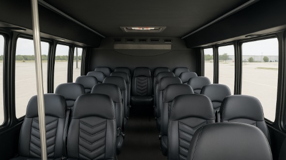 Interior of Charter Bus Company Bradenton's 35 Passenger Minibus in Bradenton