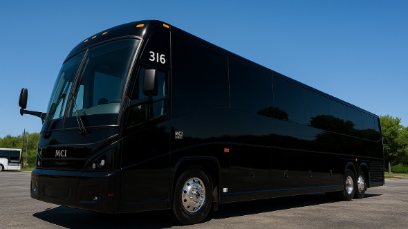 Exterior of Charter Bus Company Bradenton's 50 Passenger Charter Bus in Bradenton