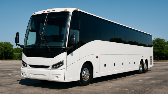 Exterior of Charter Bus Company Bradenton's 55 Passenger Charter Bus in Bradenton