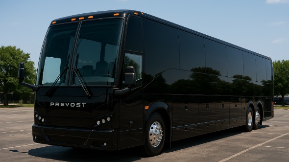 Exterior of Charter Bus Company Bradenton's 56 Passenger Charter Bus in Bradenton