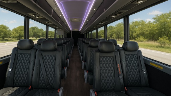 bradenton 25 passenger minibus inside