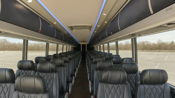 bradenton 54 passenger charter bus inside