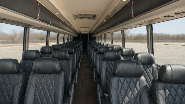 bradenton 56 passenger charter bus inside